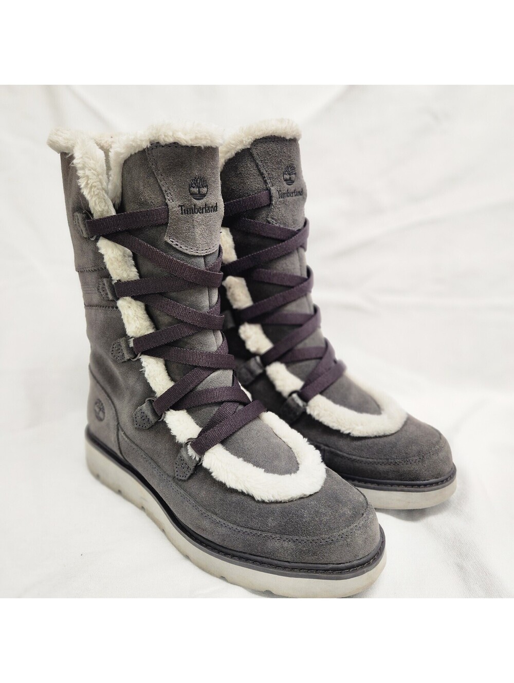 Timberland Women's 9M Kenniston Muk Tall Boot GREY SUEDE